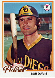 1978 Topps Baseball Cards      713     Bob Davis